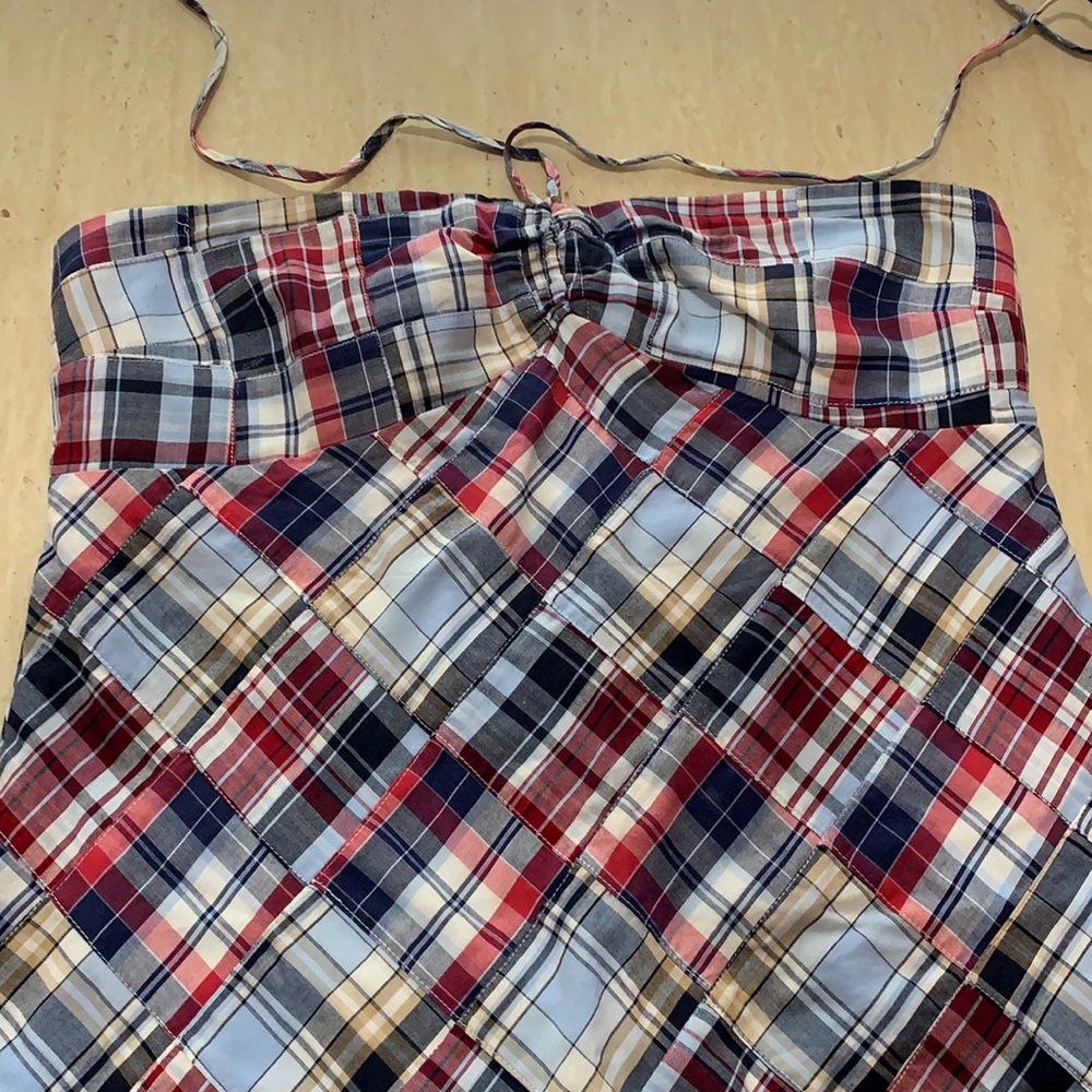 Plaid Halter Loft Summer Dress